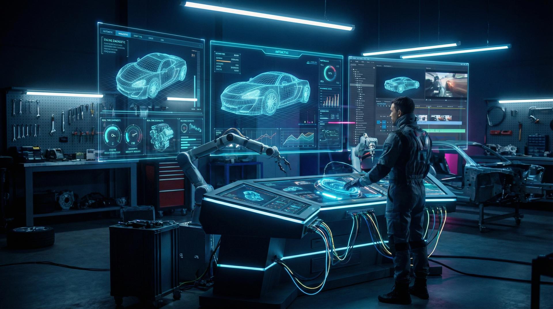 网红主播 AI修车视频工作室