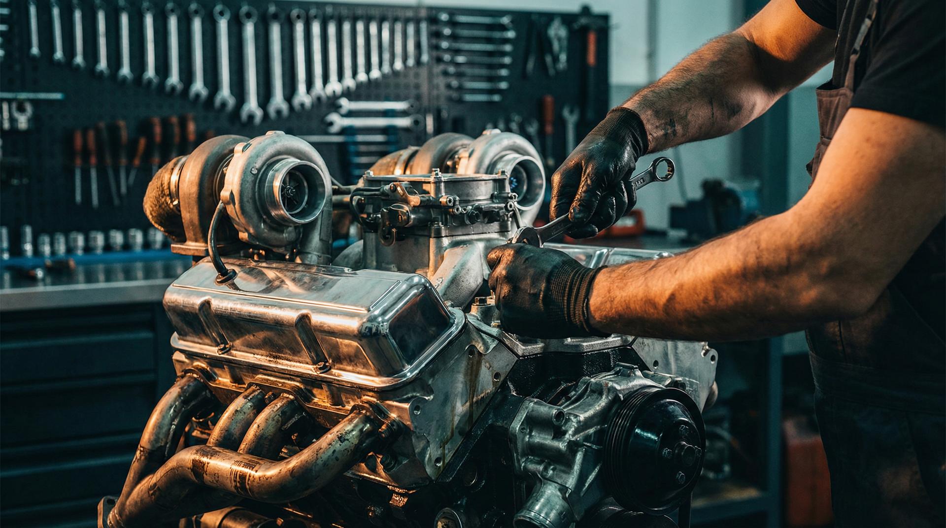 网红主播修车视频 - 涡轮增压发动机拆解